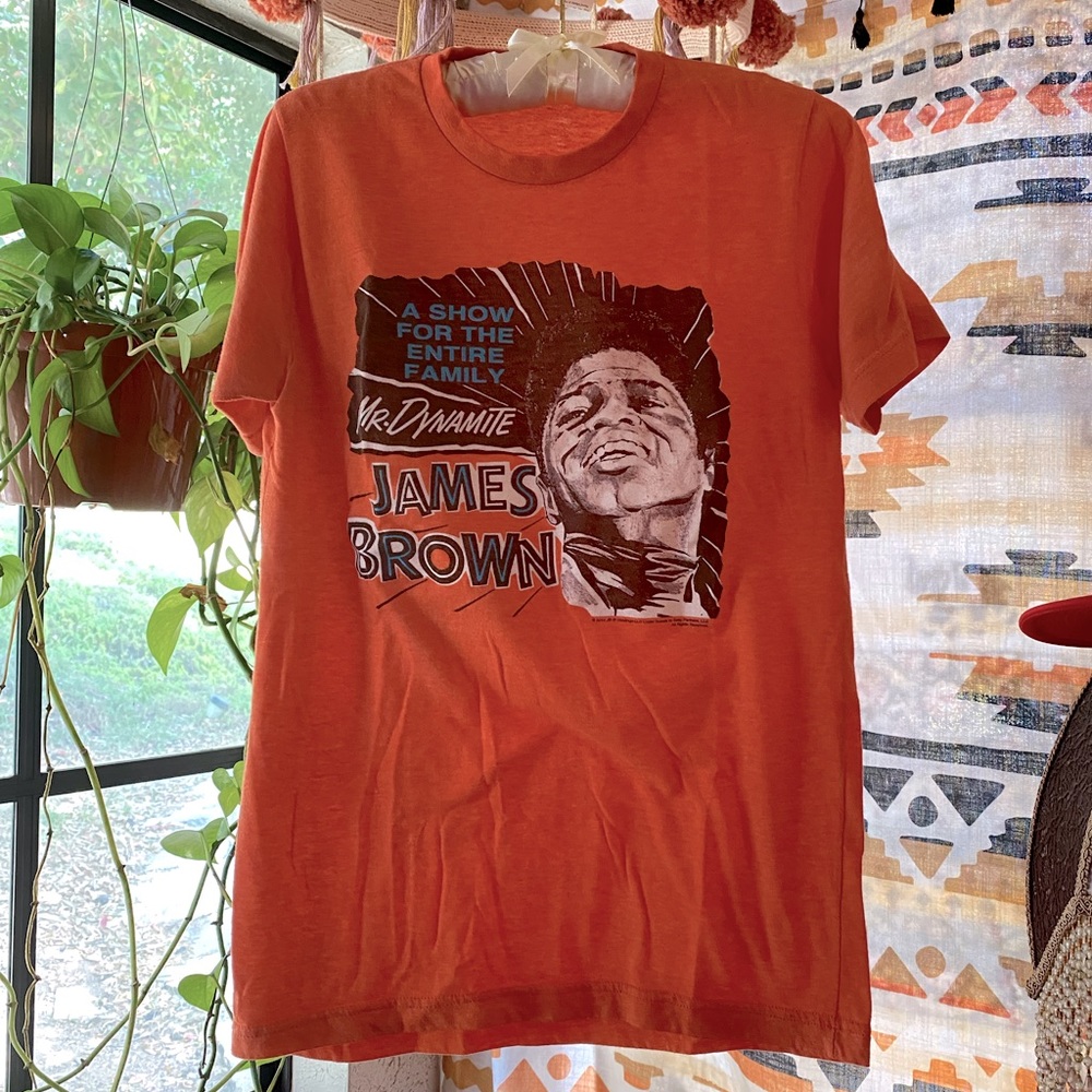 James Brown tee, size small
